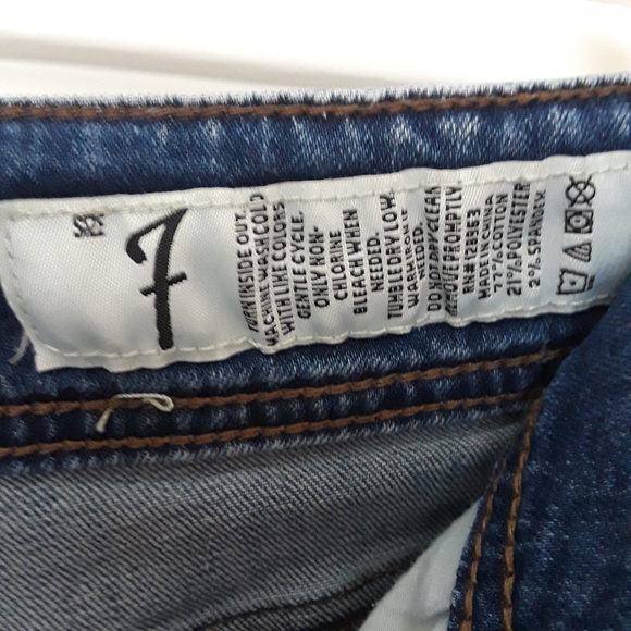 Indigo Rein Jeans Women Juniors Size 7 Ankle Skinny Distressed 2 Button Closure - Picture 14 of 16